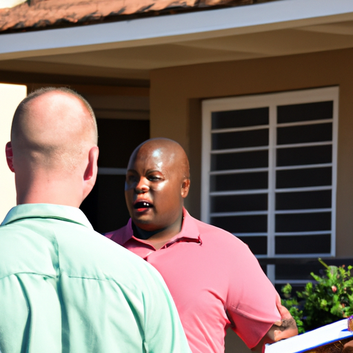 תמונה של מנהל נכס באינטראקציה עם דיירים, המייצגת ניהול נכס יעיל.